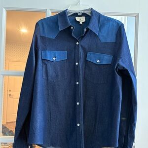 Tuckernuck Blue Button Down Shirt NWT